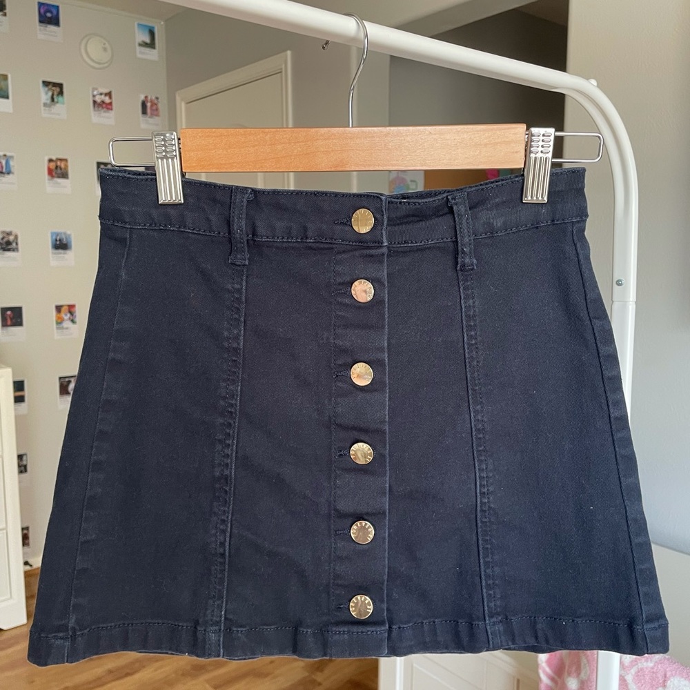 Navy Mini Skirt